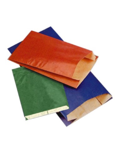 Sobres de Papel de Colores en 12 x 21 cm + 2 cm, de Solapa + 5 cm de Fuelle, Interior Kraft Blanco