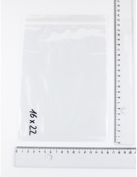 Bolsas con Autocierre Zip transparentes de 16 x 22 cm