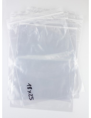 Bolsas con Autocierre Zip transparentes de 18 x 25 cm