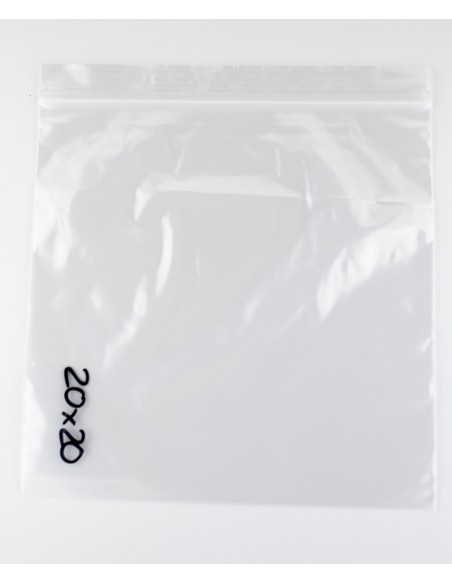 Bolsas con Autocierre Zip transparentes de 20 x 20 cm