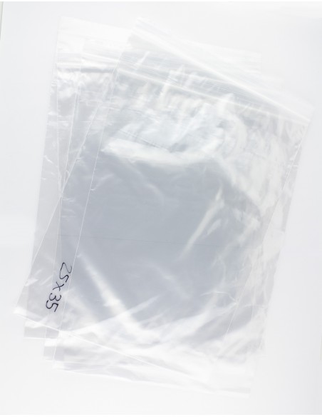 Bolsas con Autocierre Zip transparentes de 25 x 35 cm