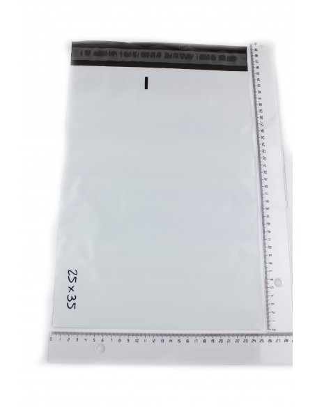 Sobres Plástico Opaco para  Envíos de Mensajería de 25 x 35 cm, + 4 cm de Solapa Adhesiva