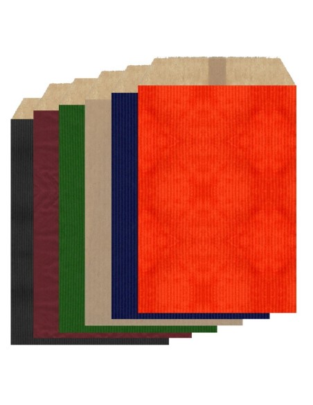 Sobres de Papel de Colores en 10 x 15.5 cm + 2 cm, de Solapa e interior Kraft Marrón