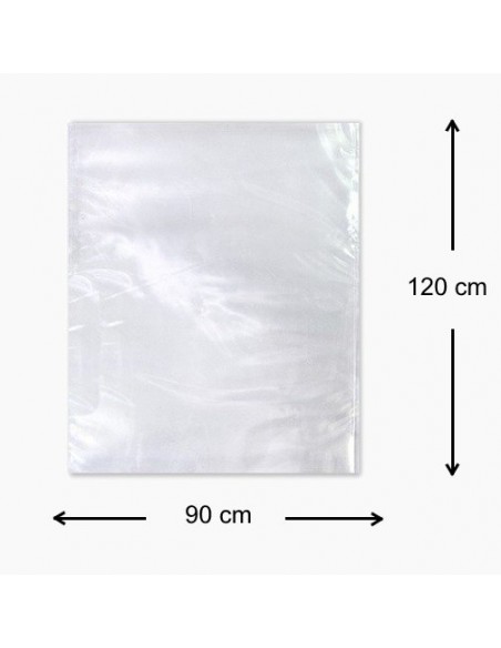 Bolsas de Polietileno sin Cierre Transparentes de 90 x 120 cm