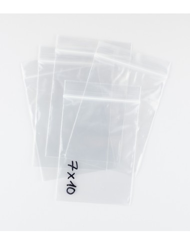 Bolsas con Autocierre Zip transparentes de 7 x 10 cm