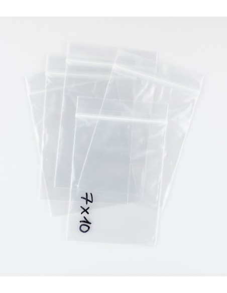 Bolsas con Autocierre Zip transparentes de 7 x 10 cm