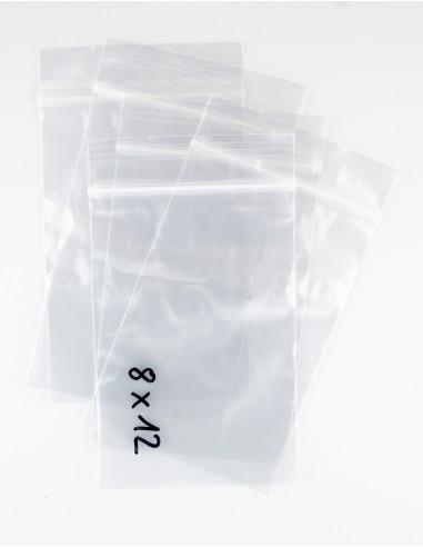 Bolsas con Autocierre Zip transparentes de 8 x 12 cm